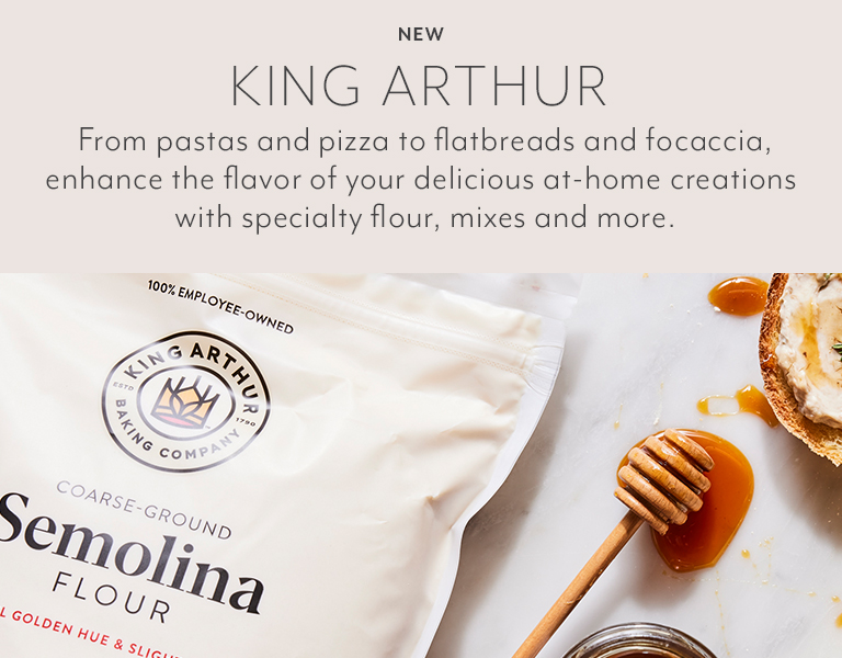 New King Arthur. From pastas and pizza to flatbreads and focaccia, enhance the flavor of your delicious at-home creations with specialty flour, mixes and more.