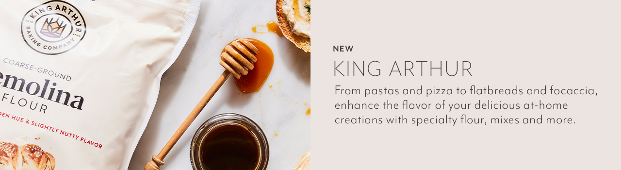 New King Arthur. From pastas and pizza to flatbreads and focaccia, enhance the flavor of your delicious at-home creations with specialty flour, mixes and more.